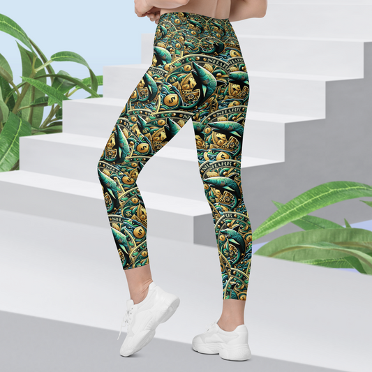 GOLD COIN LEGGINGS WITH POCKETS